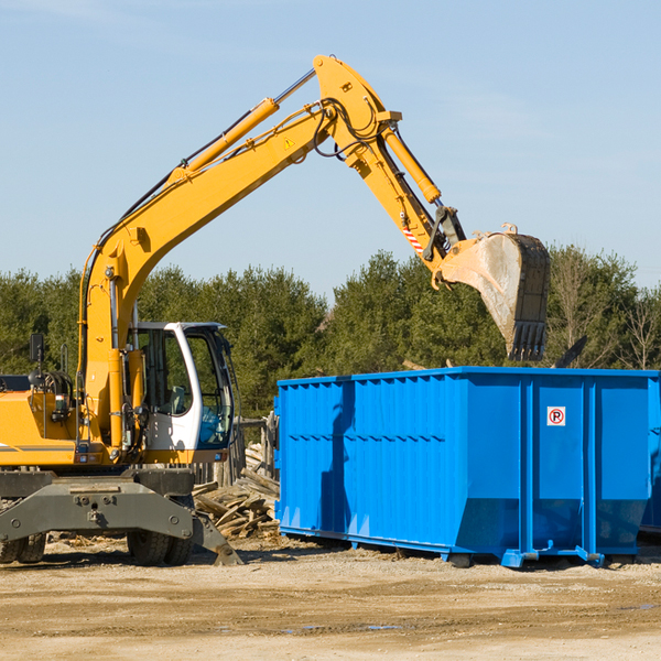 what are the rental fees for a residential dumpster in South Willington